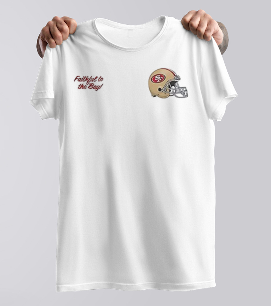 Faithful To The Bay San Francisco 49ers Helmet Fred Warner T-Shirt