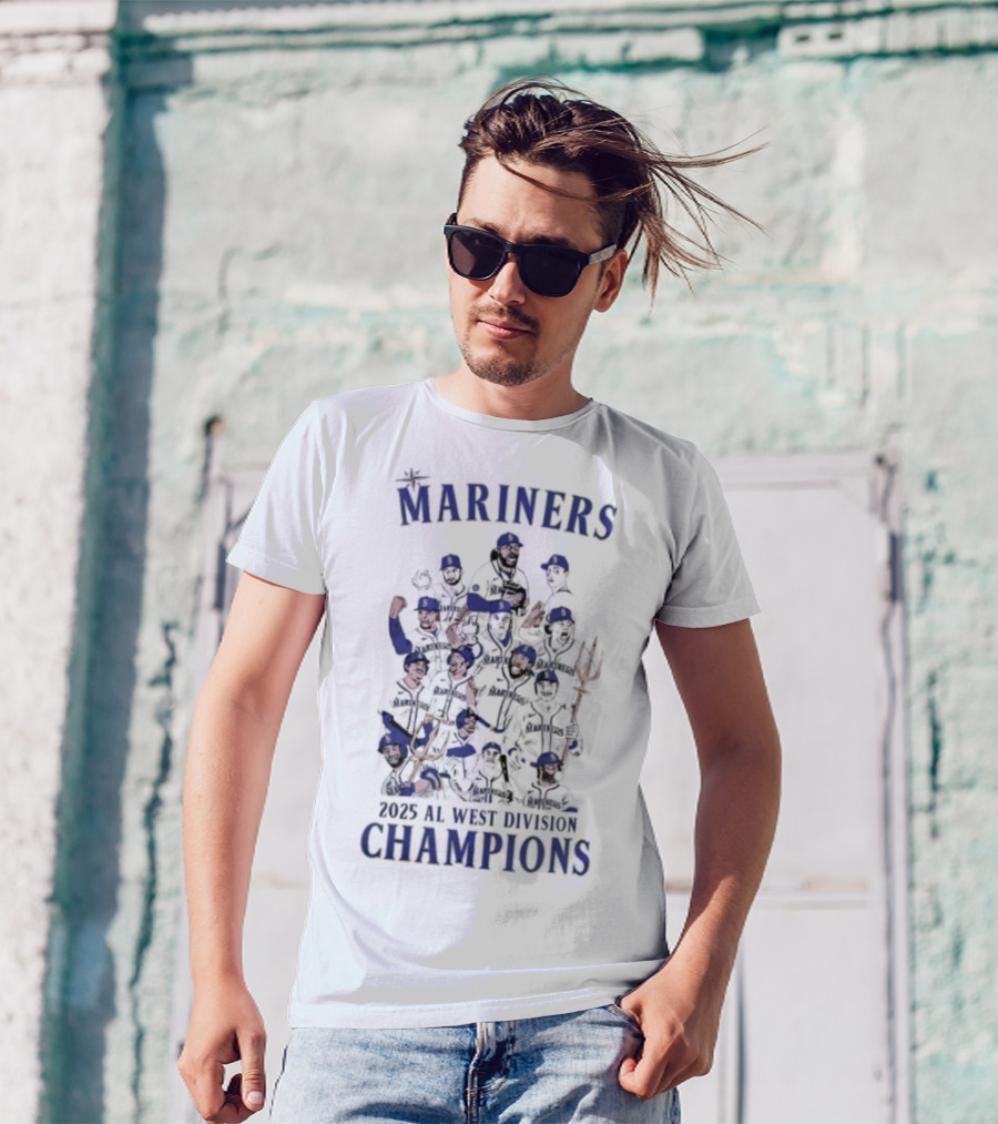Mariners 2025 AL West Division Champions T-Shirt