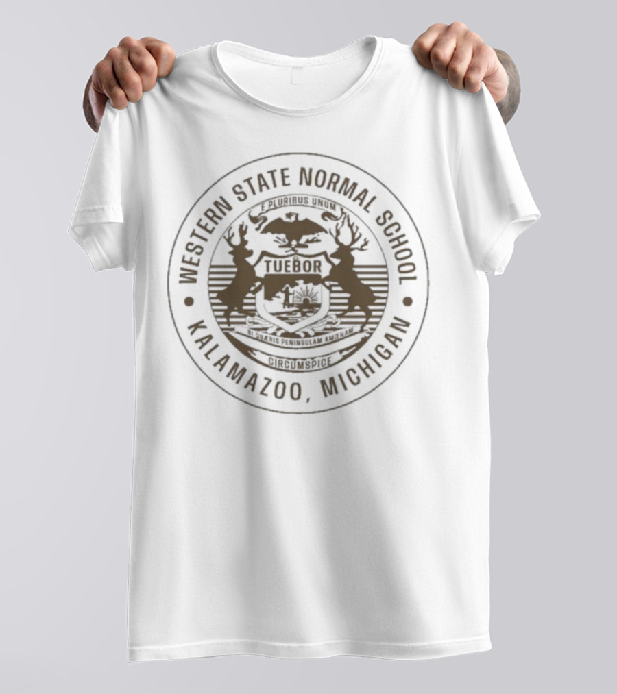 Western State Normal School Seal Kalamazoo Michigan Tuebor T-Shirt