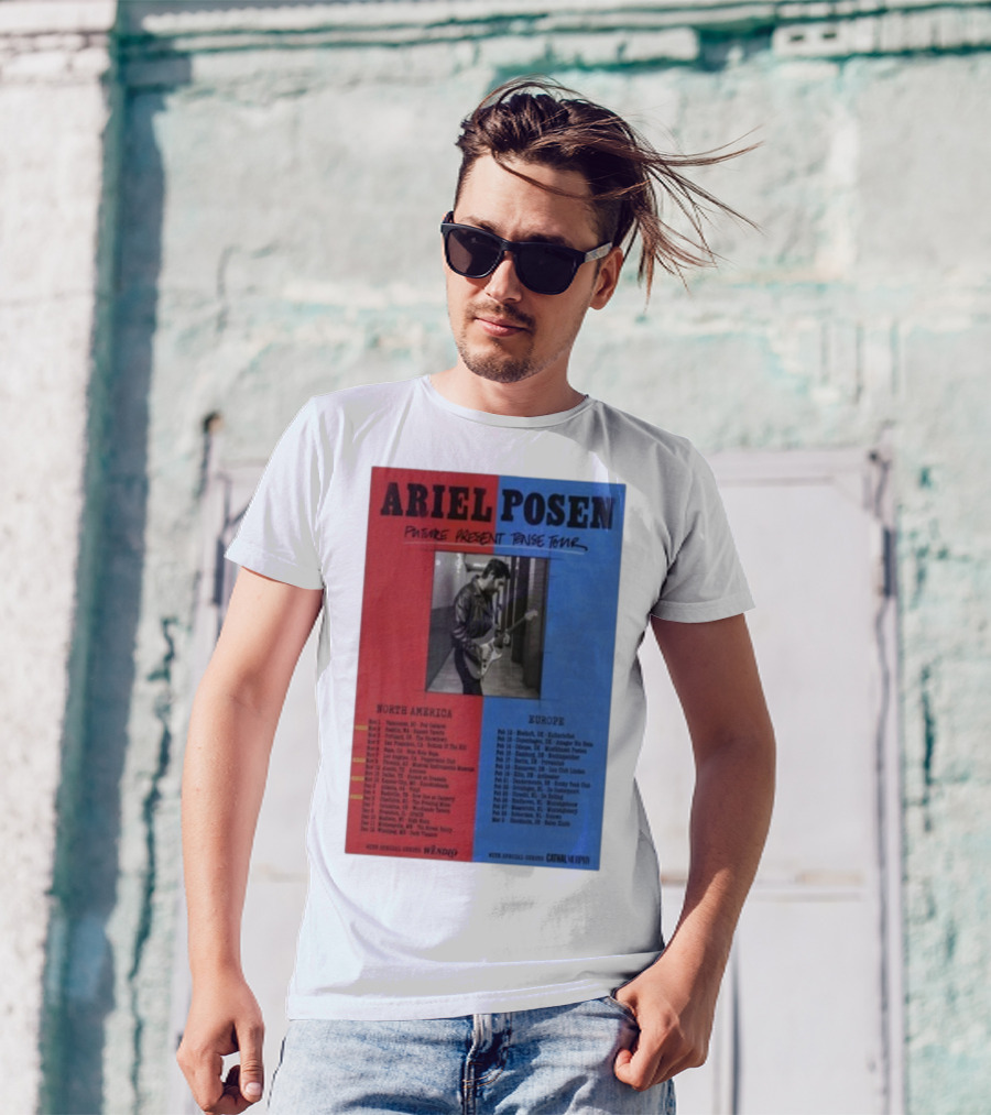 Ariel Posen Future Present Tense Tour North America Europe 2025 2026 Special Guests Wendigo Cathal Murphy T-Shirt