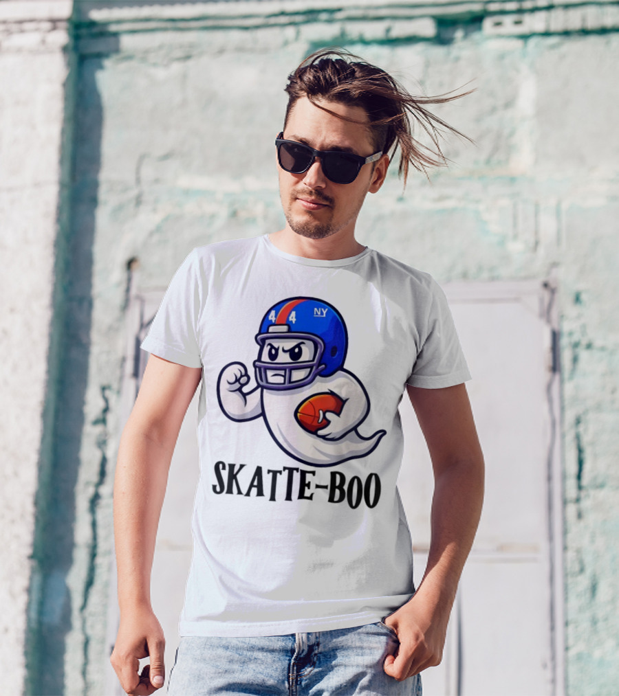 New York Giants Skatte-Boo Ghost Halloween Football Spirit T-Shirt