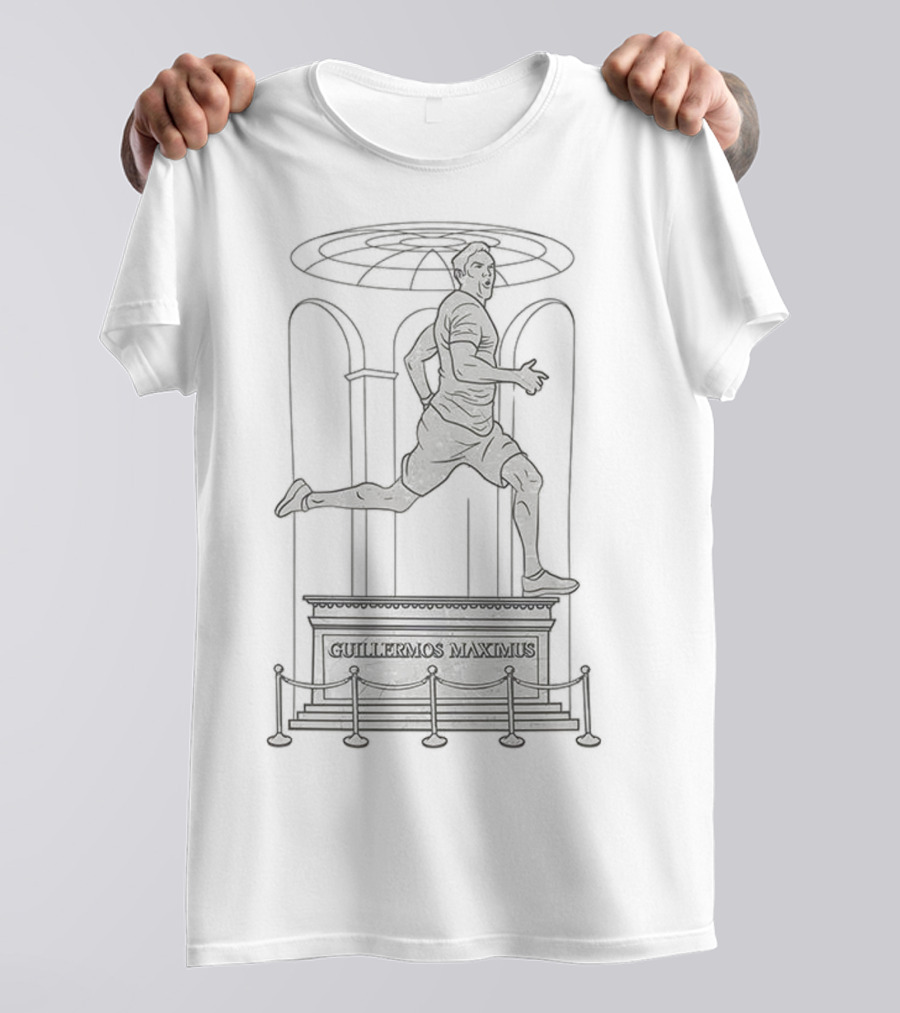 Guillermos Maxiums Running Statue Meme T-Shirt
