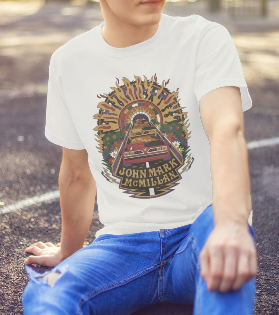 John Mark McMillan Cars And Tunnel Psychedelic Art T-Shirt