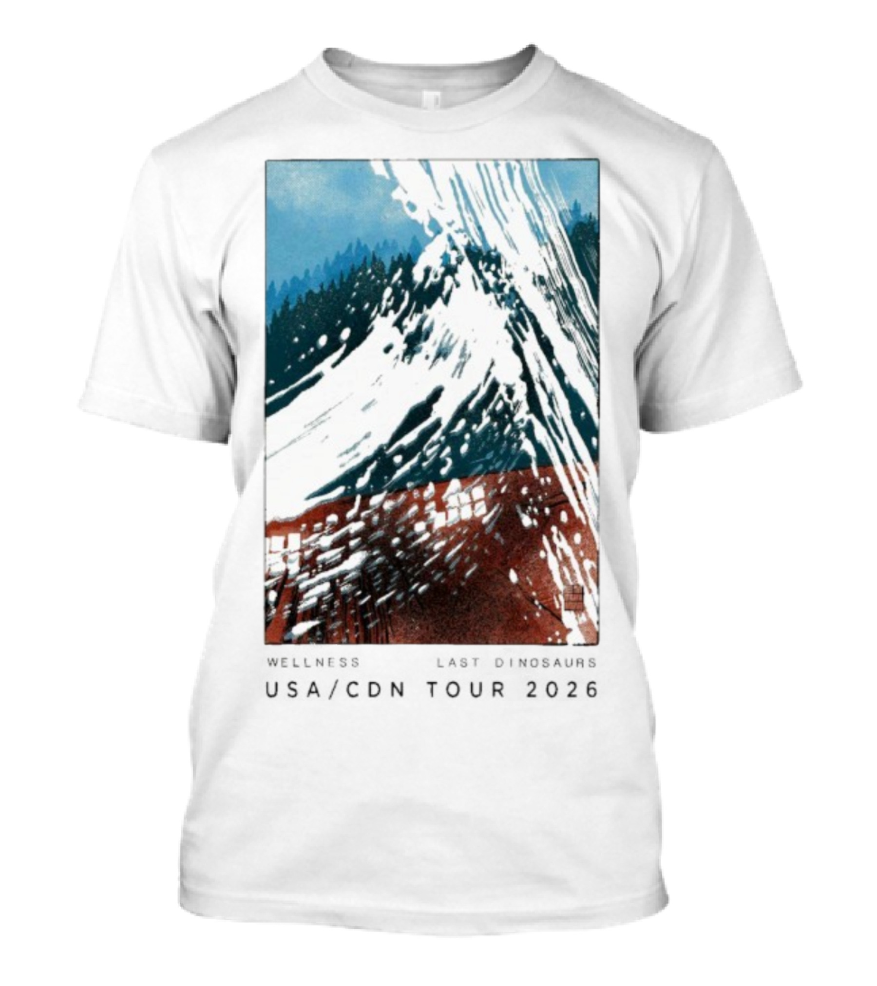 Wellness Last Dinosaurs USA CDN Tour 2026 T-Shirt