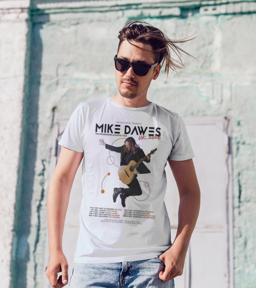 Mike Dawes UK Tour 2026 Progressive Acoustic Experience T-Shirt