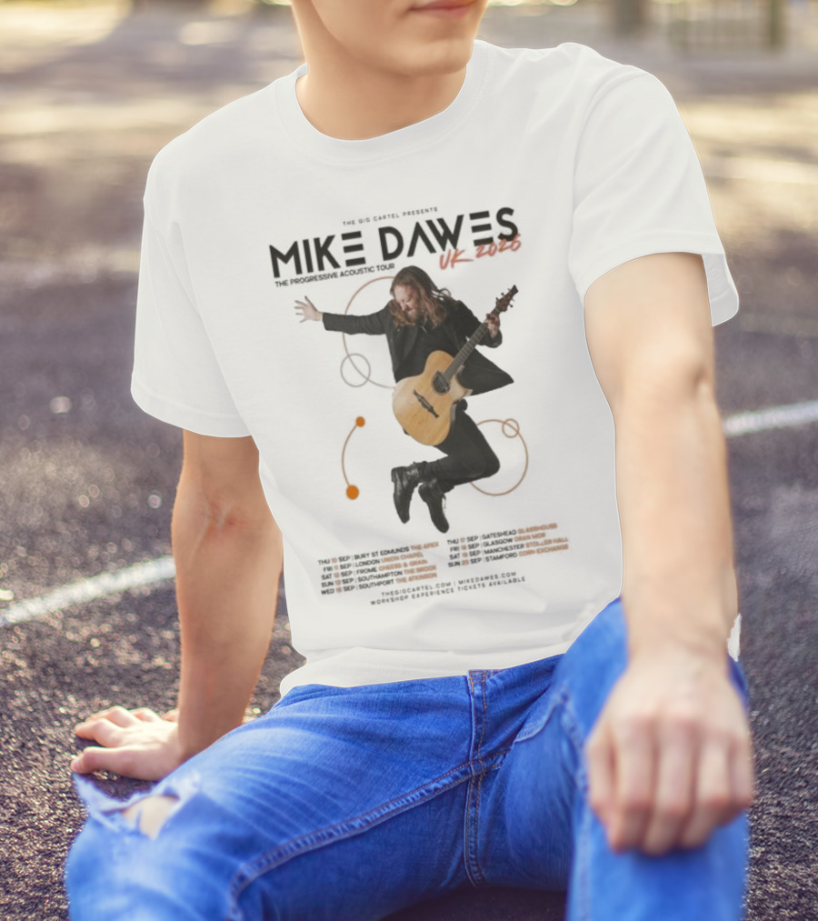Mike Dawes UK Tour 2026 Progressive Acoustic Experience T-Shirt