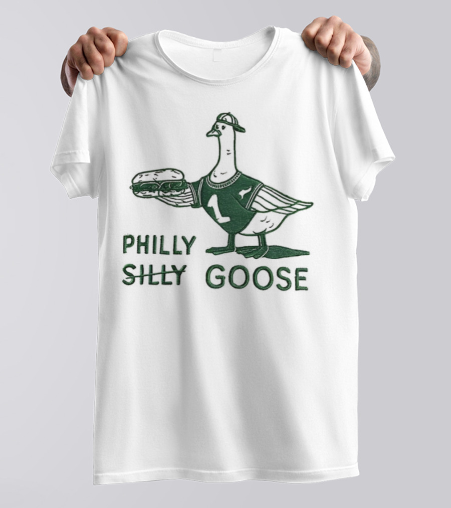 Philly Silly Goose Philadelphia Phillies Eagles T-Shirt