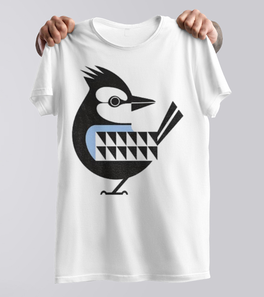 Toronto Blue Jays Retro Blue Bird Baseball Illustration T-Shirt