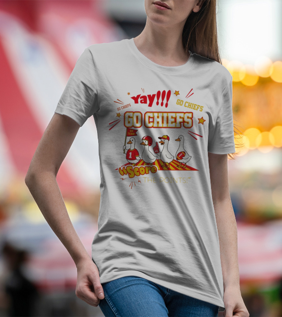 Yay Go Chiefs Score The Points Go Team Yay 2025 T-Shirt