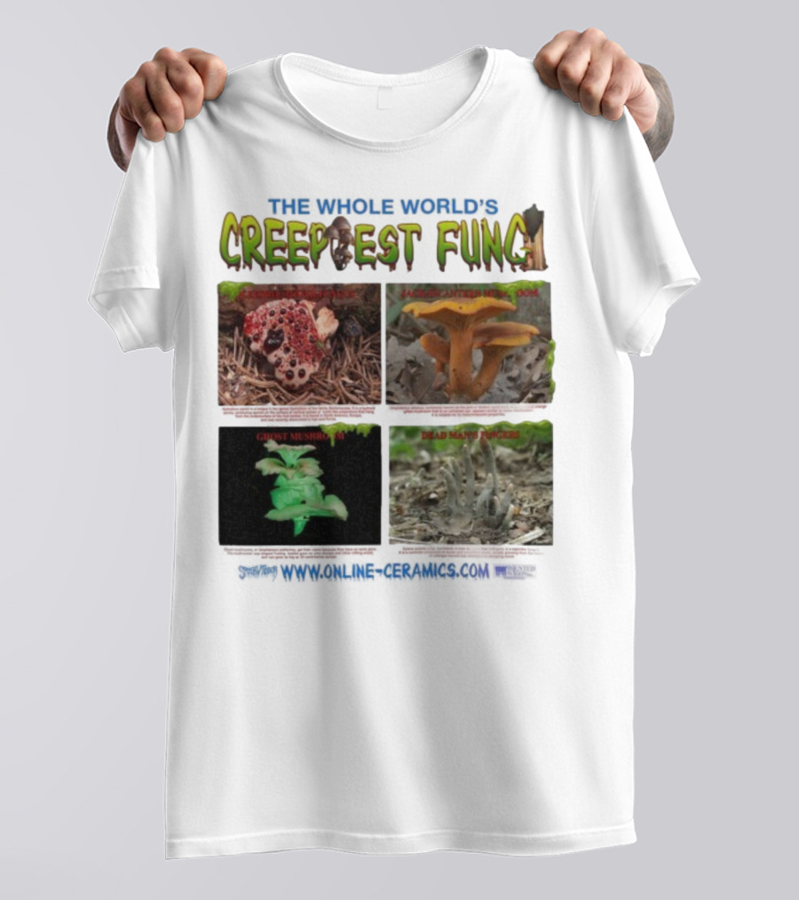 THE WHOLE WORLD'S CREEPIEST FUNG DEAD MAN'S FINGERS BLEEDING TOOTH MUSHROOM理念 T-Shirt