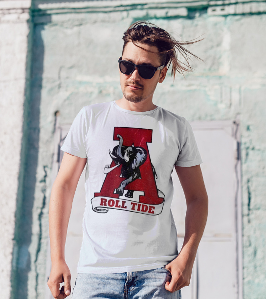 Vintage Roll Tide Alabama Crimson Tide Elephant Retro A T-Shirt