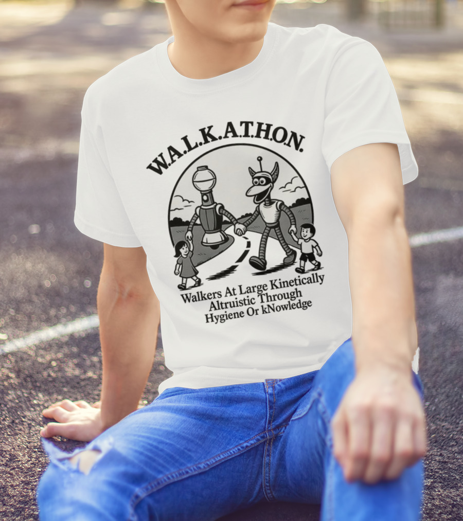 W.A.L.K.A.T.H.O.N. Walkers At Large Kinetically Altruistic Through Hygiene Or Knowledge T-Shirt