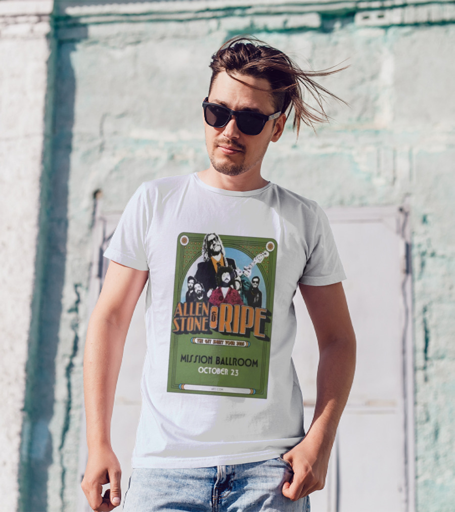 Allen Stone And Ripe Get Sweet Tour 2025 October 23 Mission Ballroom T-Shirt