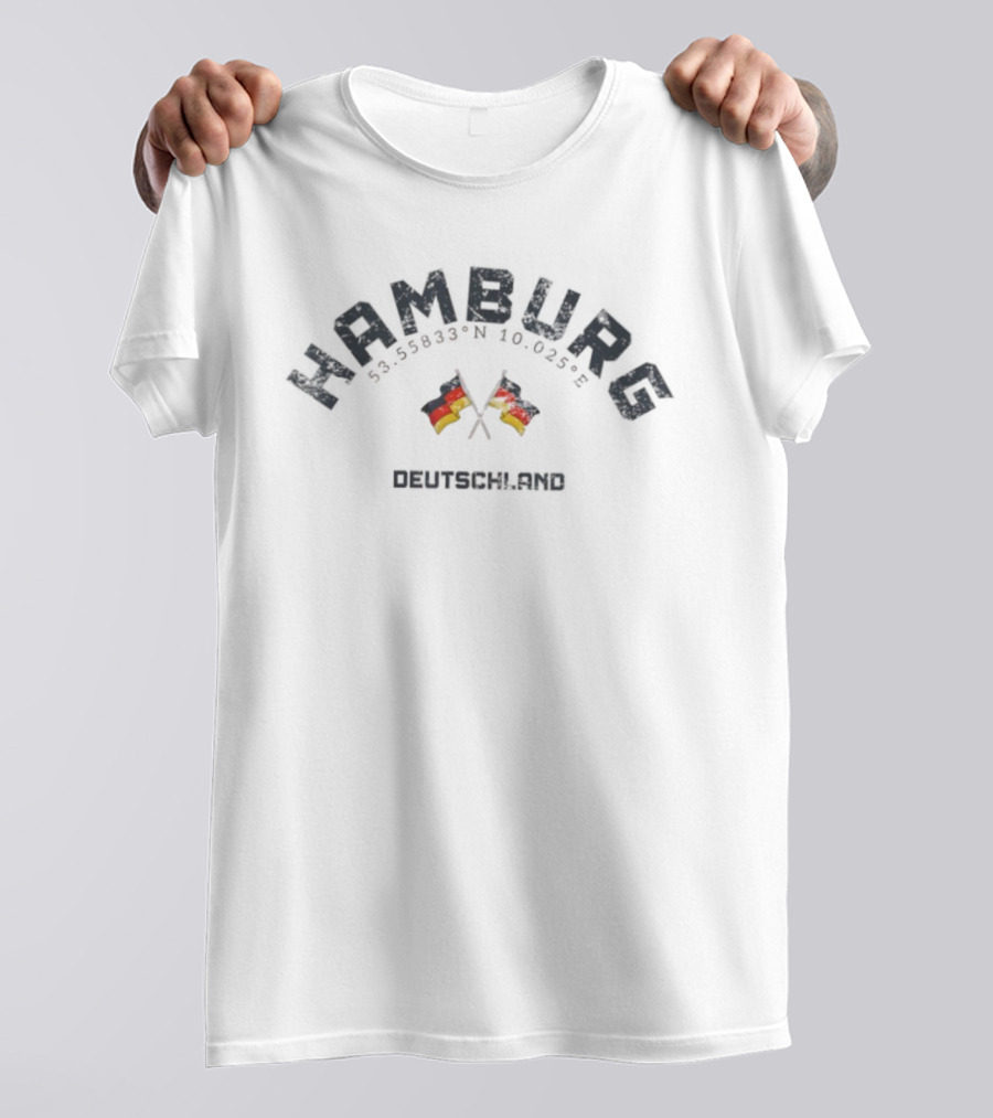 Hamburg Deutschland Flags Iconic Germany Heritage T-Shirt