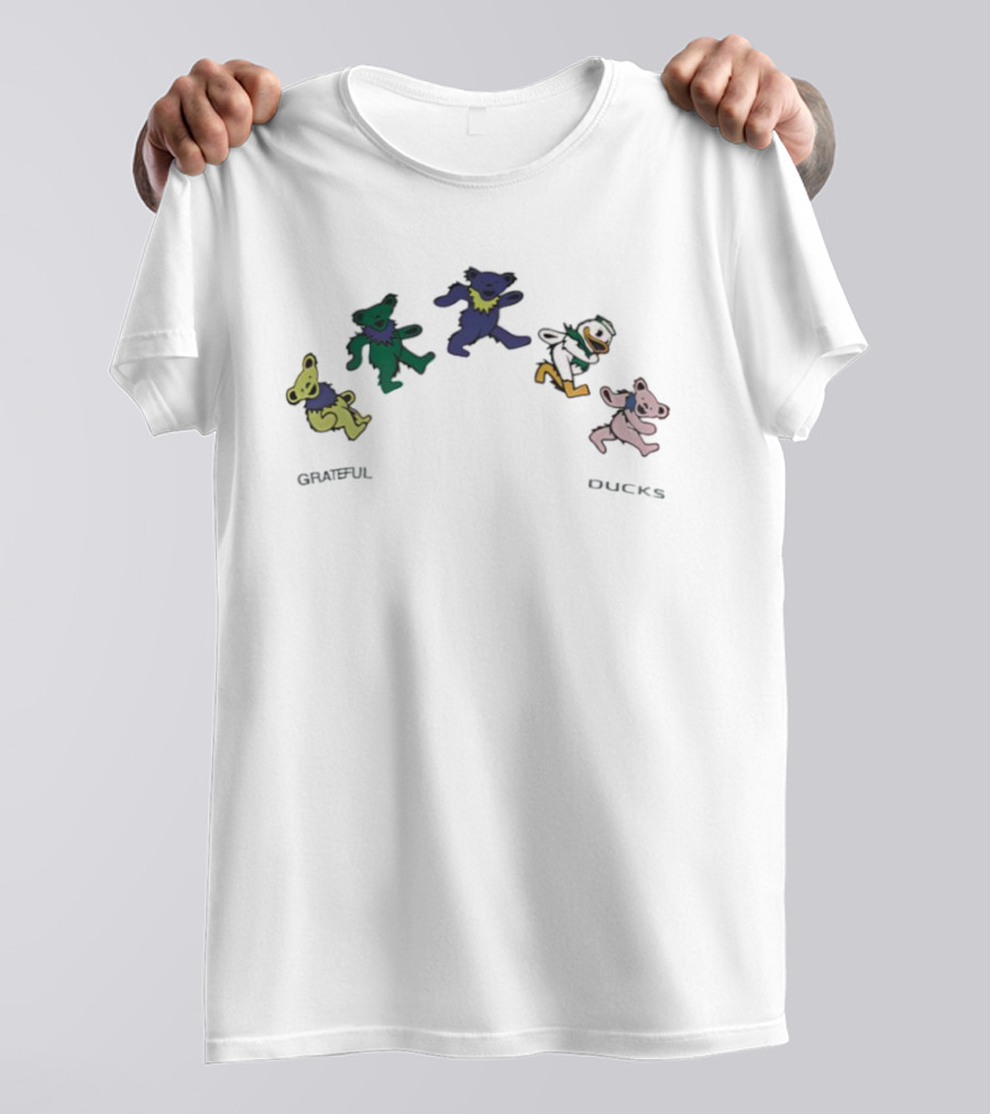 Oregon Ducks Grateful Dead Dancing Bears Grateful Ducks T-Shirt