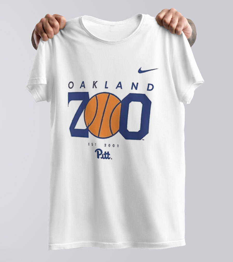 Pitt Oakland Zoo Basketball 2025 Est 2001 Nike T-Shirt