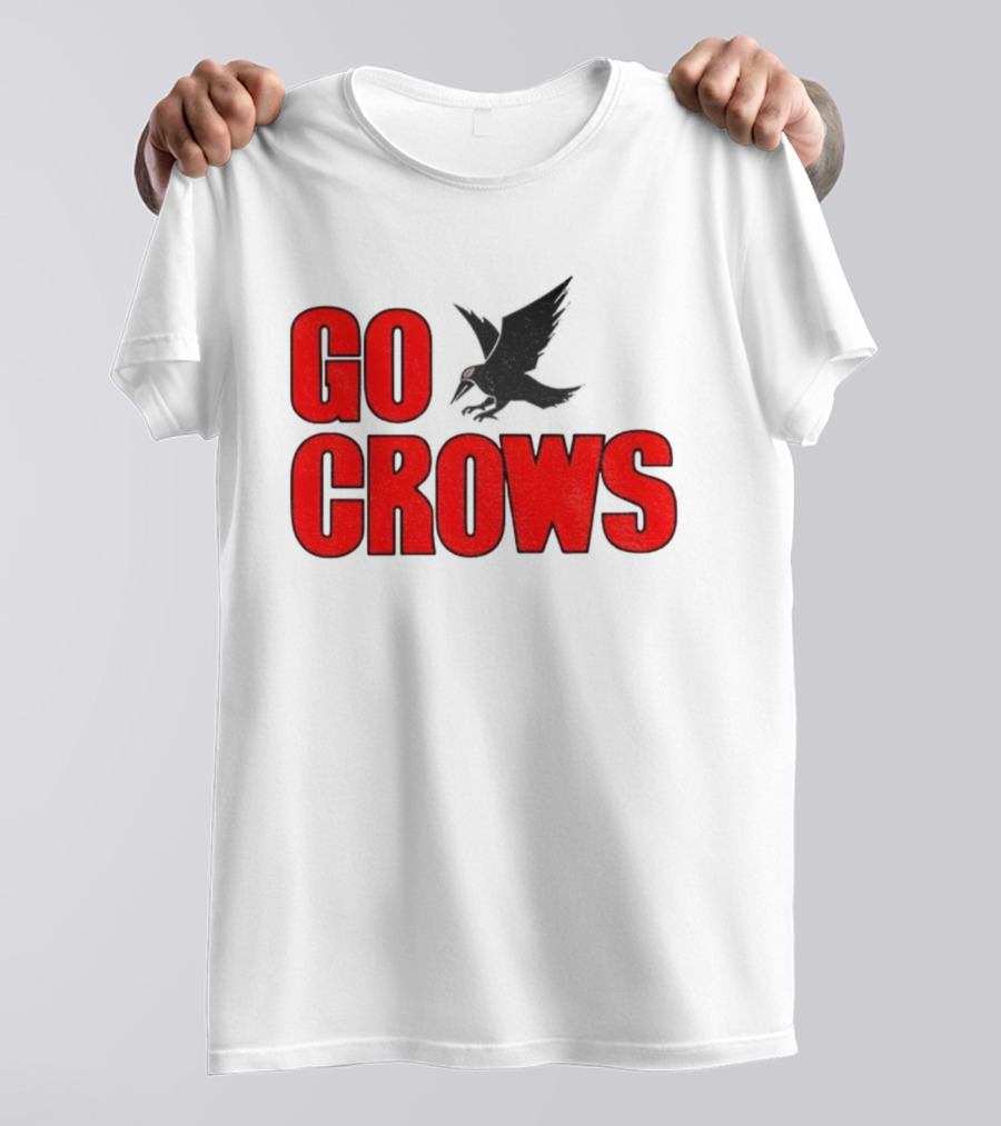 Tom Welling Go Crows Football Enthusiast Ravens Team Spirit T-Shirt