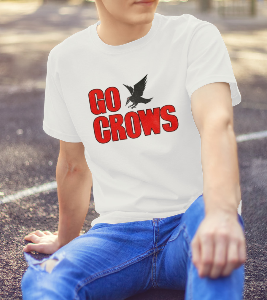 Tom Welling Go Crows Football Enthusiast Ravens Team Spirit T-Shirt
