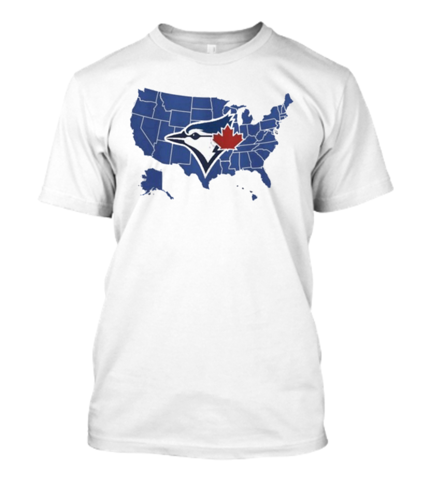 Toronto Blue Jays USA Map Who America Supports World Series T-Shirt