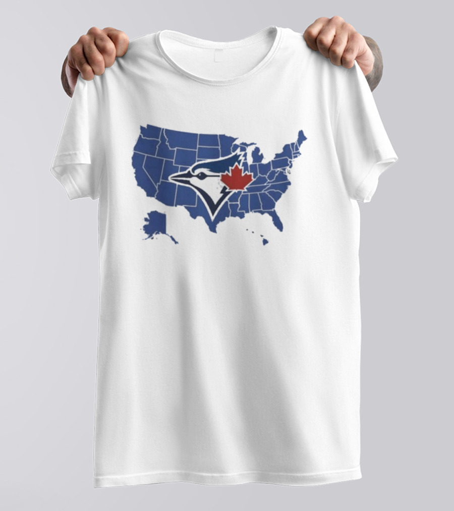 Toronto Blue Jays USA Map Who America Supports World Series T-Shirt
