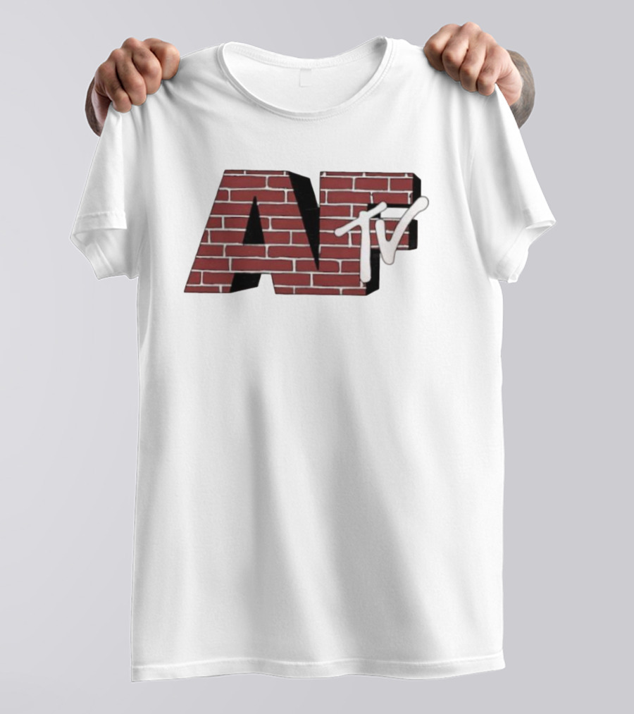 AFTV Brick Pattern Television Logo T-Shirt