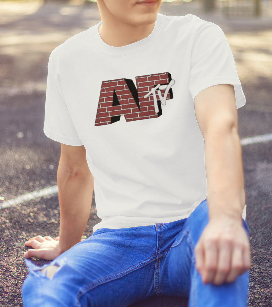 AFTV Brick Pattern Television Logo T-Shirt