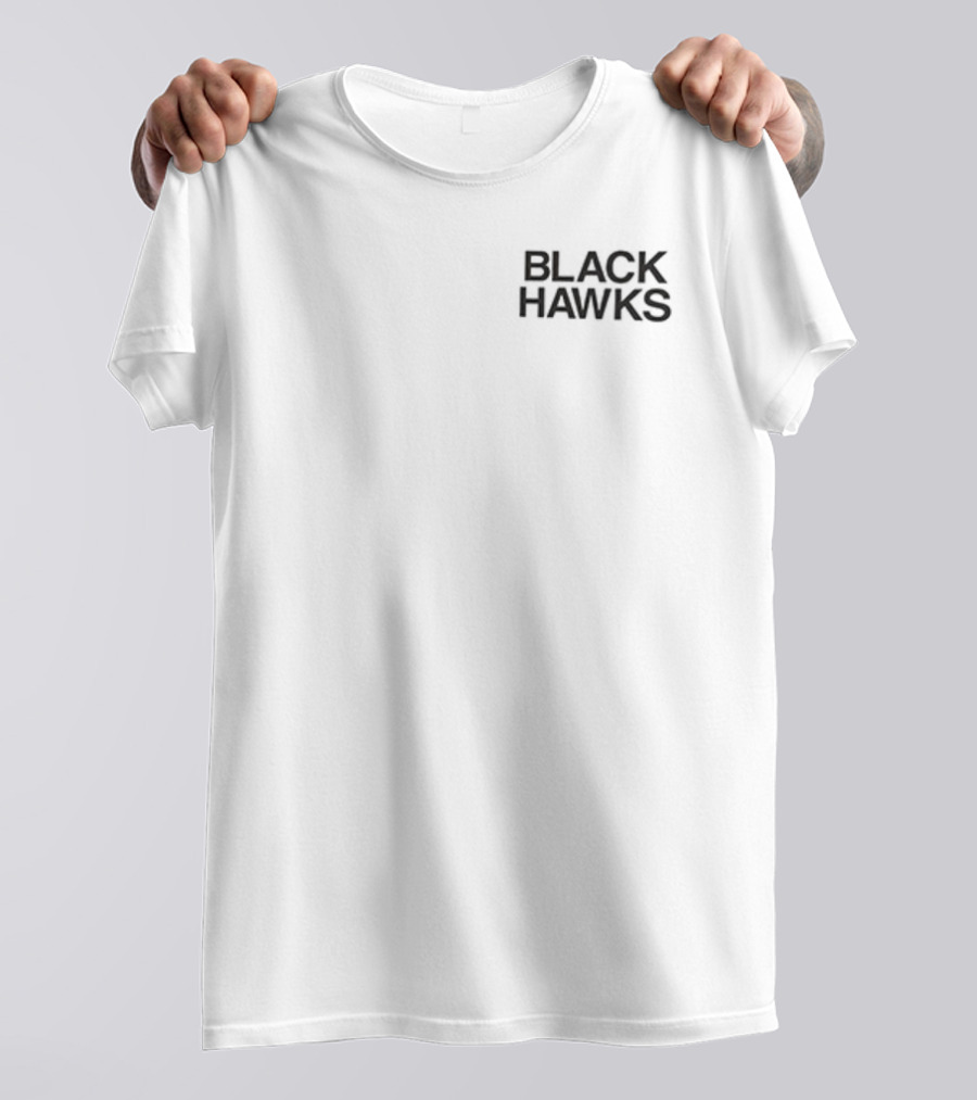 Chicago Blackhawks Vintage Black Hawks History T-Shirt