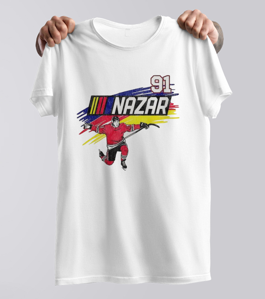 Chicago Blackhawks Nazar 91 Hockey Team Player Sportswear T-Shirt