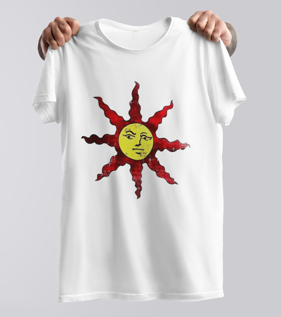 Dark Souls Warrior Of Sunlight Sun Symbol Icon Solaire Praise The Sun T-Shirt