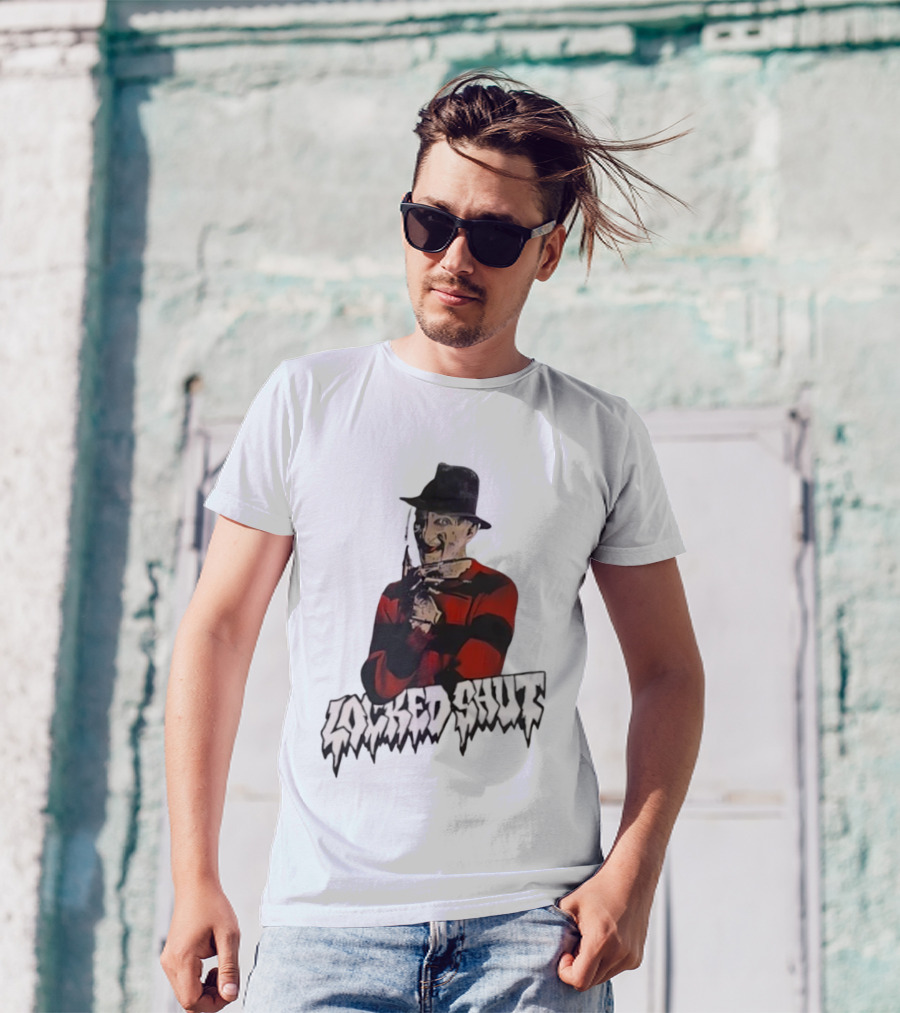 Freddy Krueger Locked Shut Nightmare Horror Character T-Shirt