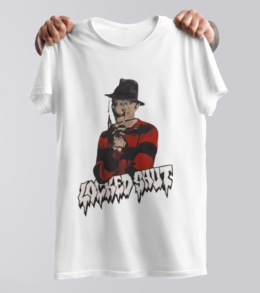 Freddy Krueger Locked Shut Nightmare Horror Character T-Shirt