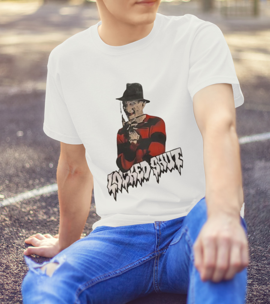 Freddy Krueger Locked Shut Nightmare Horror Character T-Shirt