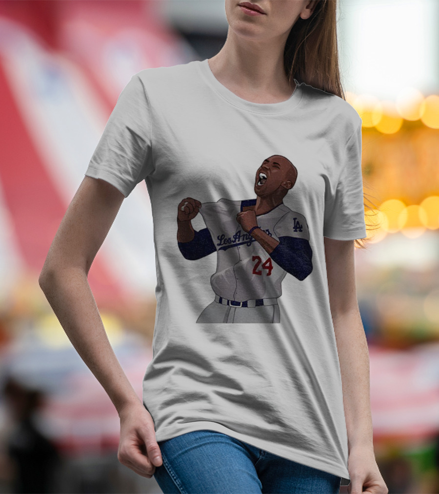 Los Angeles Mamba 24 Dodgers Iconic Tribute T-Shirt