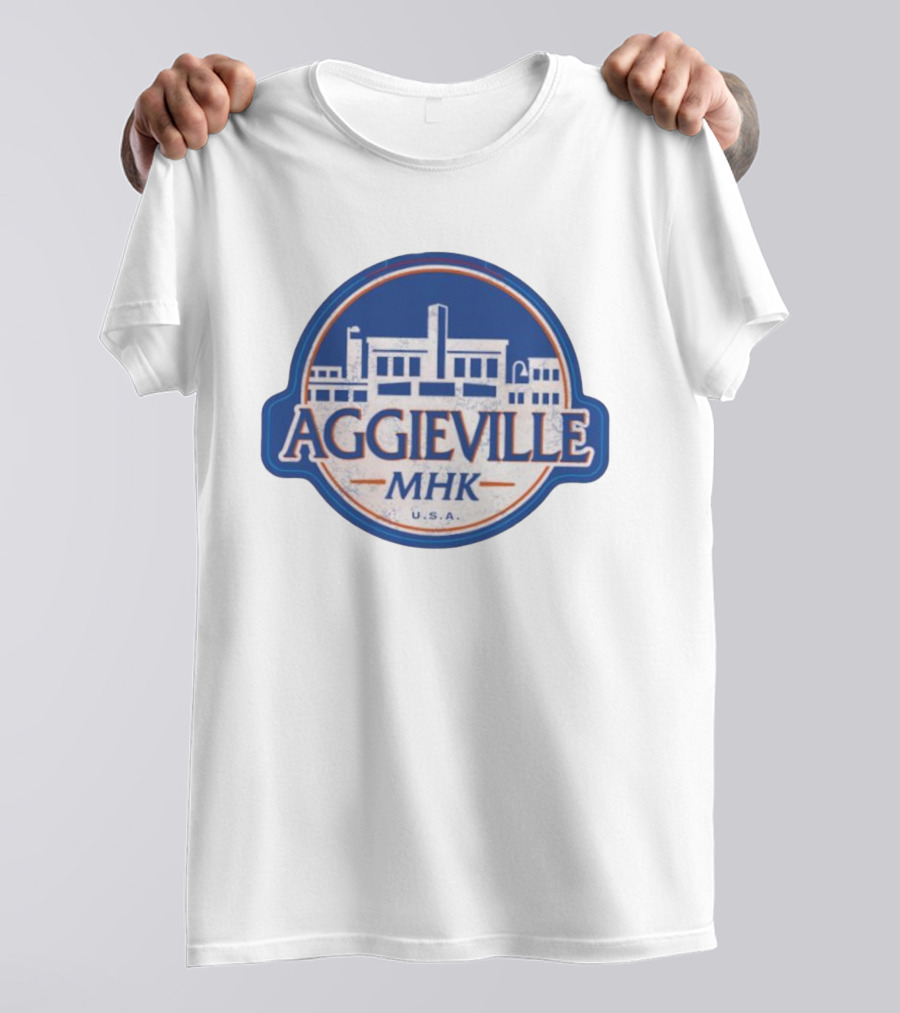 Aggieville MHK USA Manhattan Iconic Retro Style T-Shirt