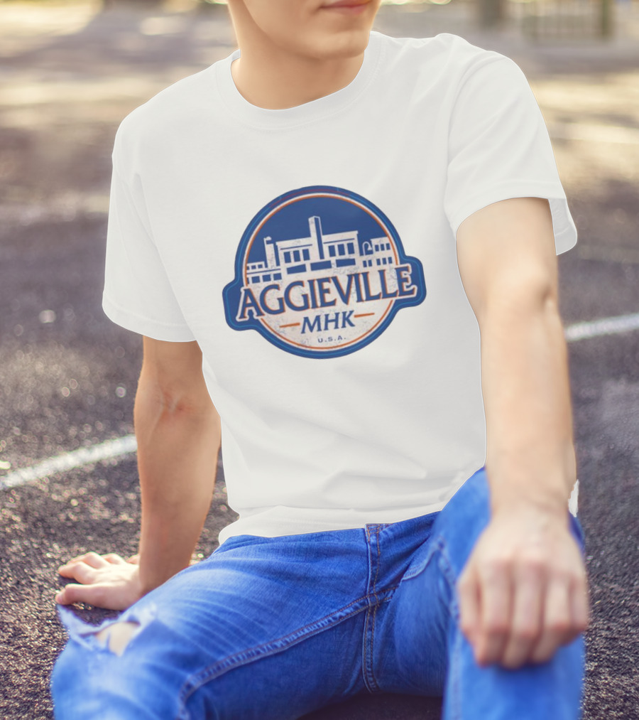 Aggieville MHK USA Manhattan Iconic Retro Style T-Shirt