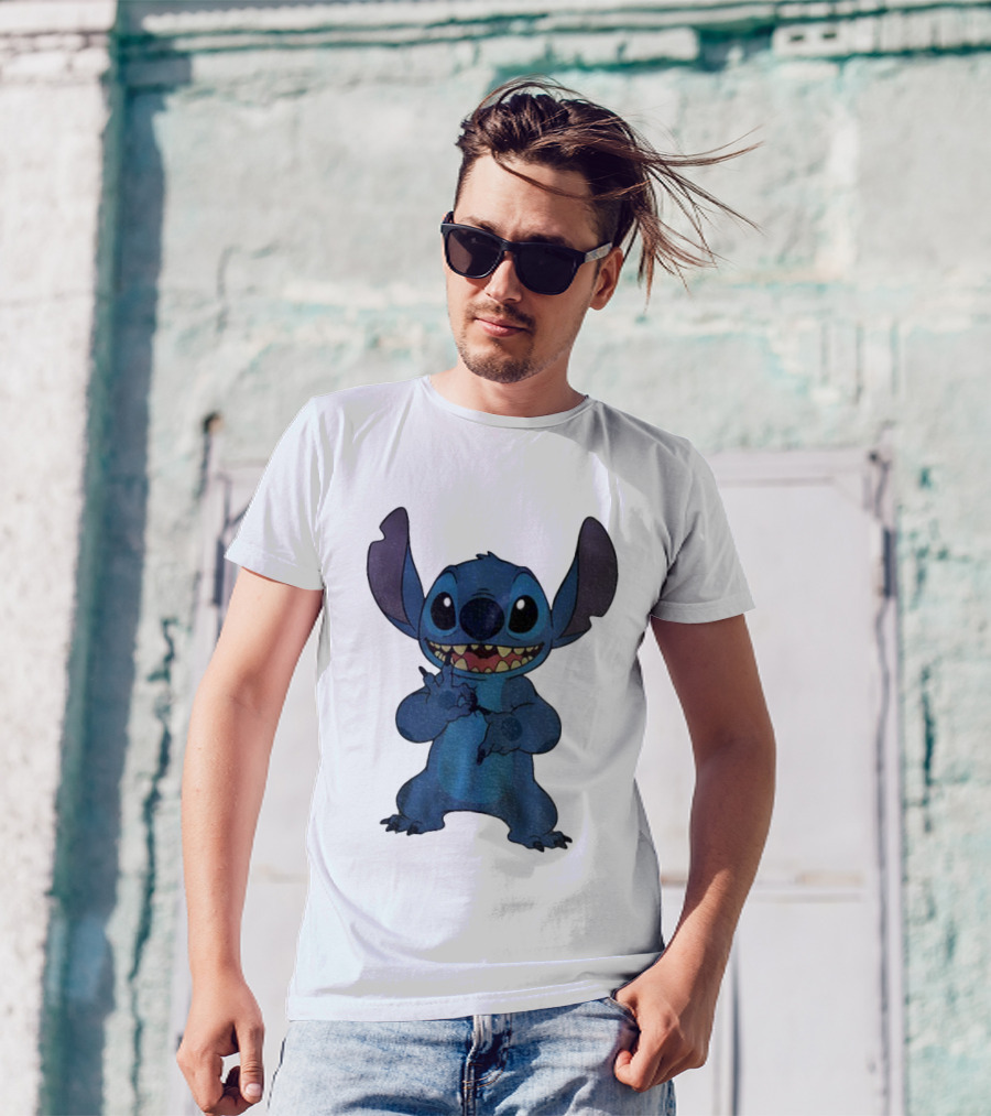 Six Seven 6 7 Meme Funny Stitch Hands Character T-Shirt