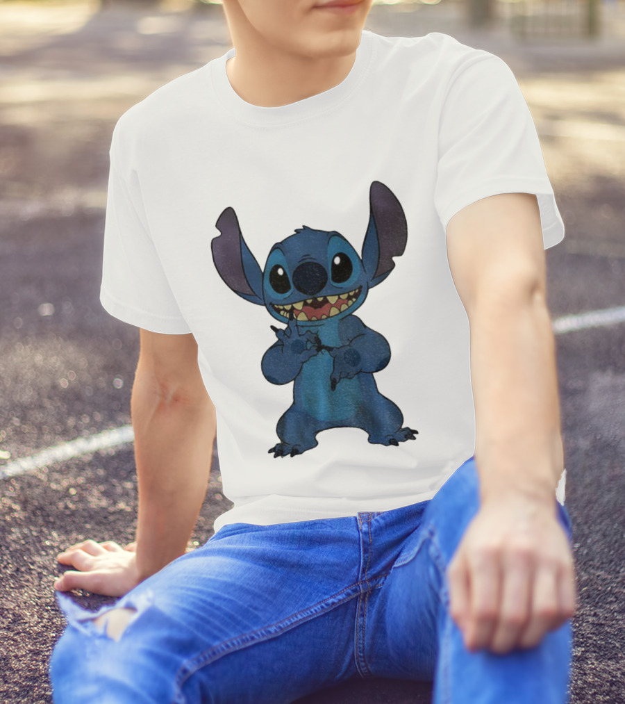 Six Seven 6 7 Meme Funny Stitch Hands Character T-Shirt