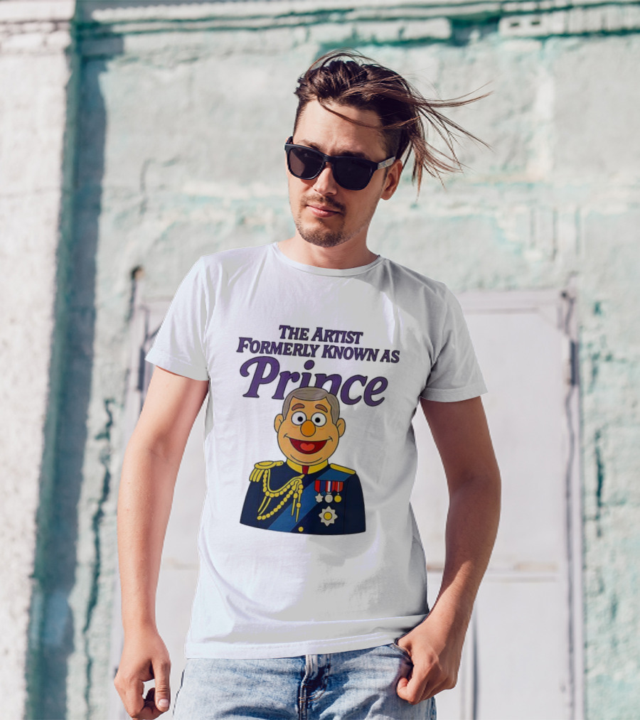 The Artist Formerly Known As Prince Andrew Caricature Royal Cartoon T-Shirt