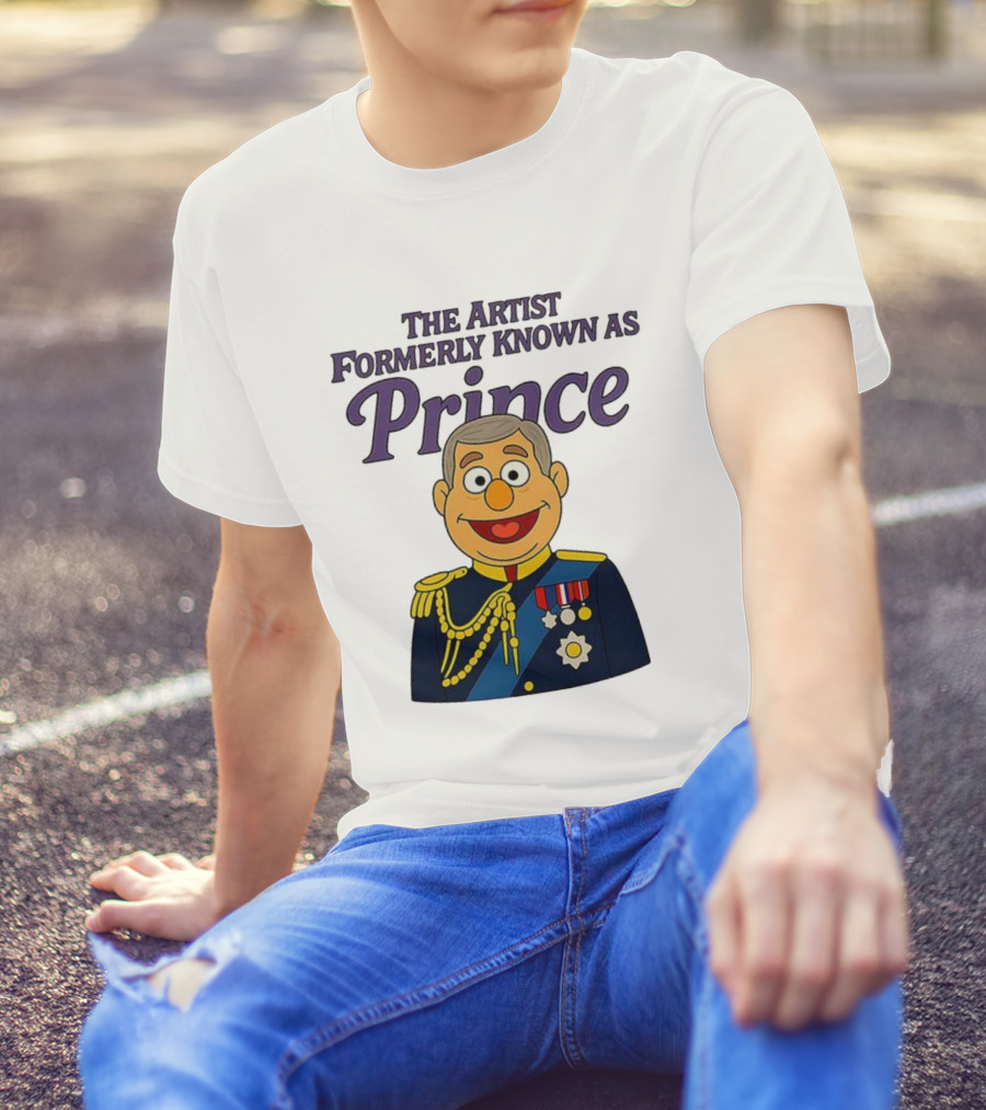 The Artist Formerly Known As Prince Andrew Caricature Royal Cartoon T-Shirt