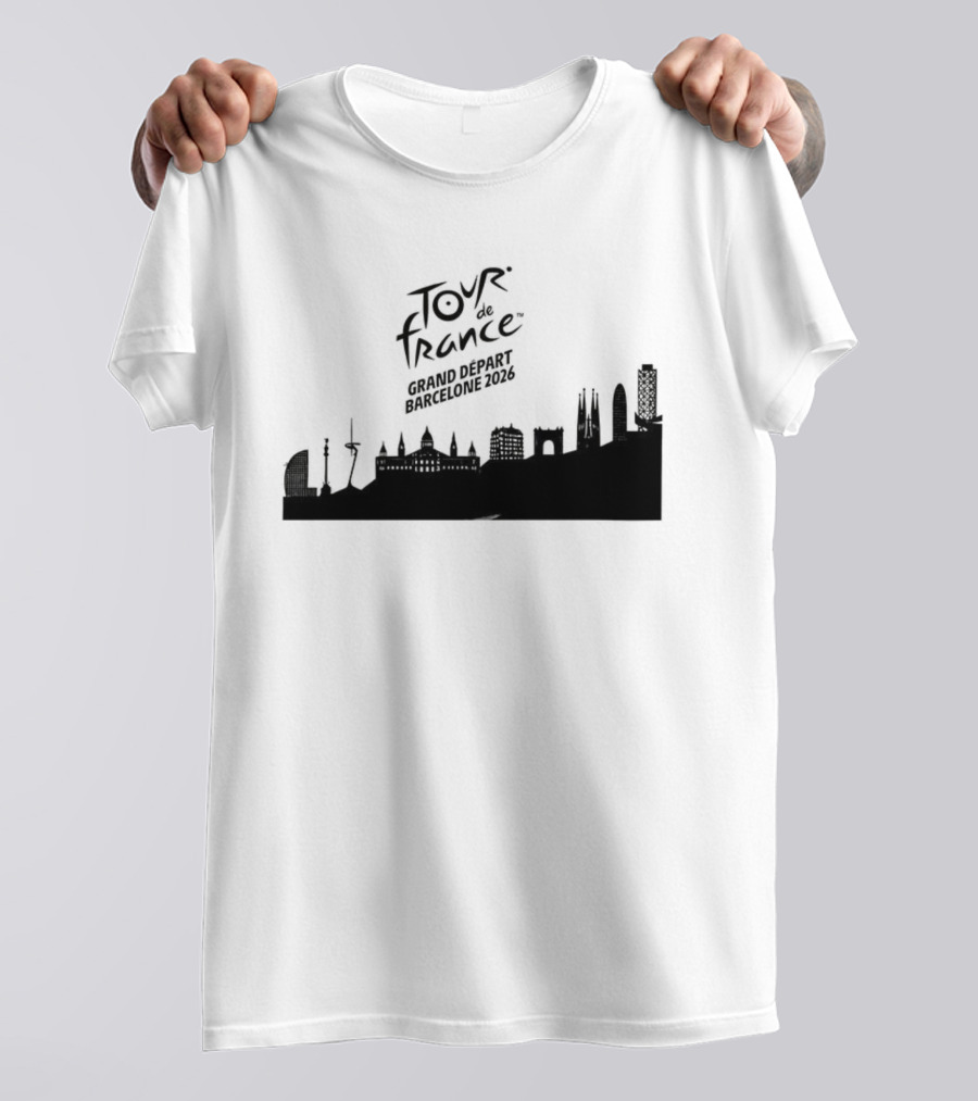 Tour De France Grand Depart Barcelone 2026 Skyline T-Shirt