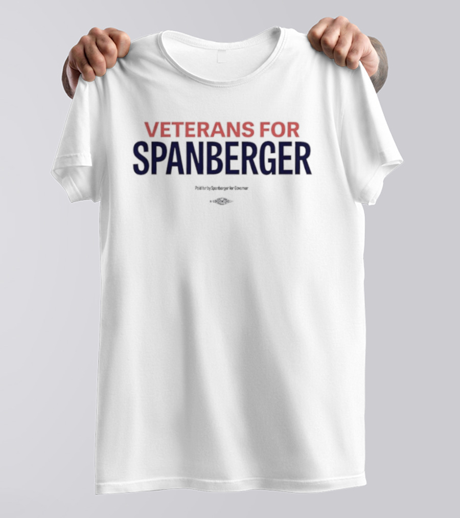 Veterans For Spanberger Paid For By Spanberger For Congress T-Shirt