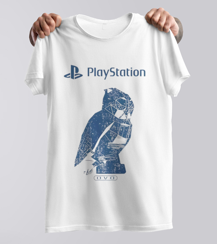 PlayStation OVO Collaboration Owl Logo T-Shirt