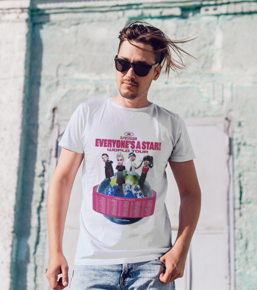 5 Seconds Of Summer Everyone's A Star Tour 2026 With Special Guests T-Shirt