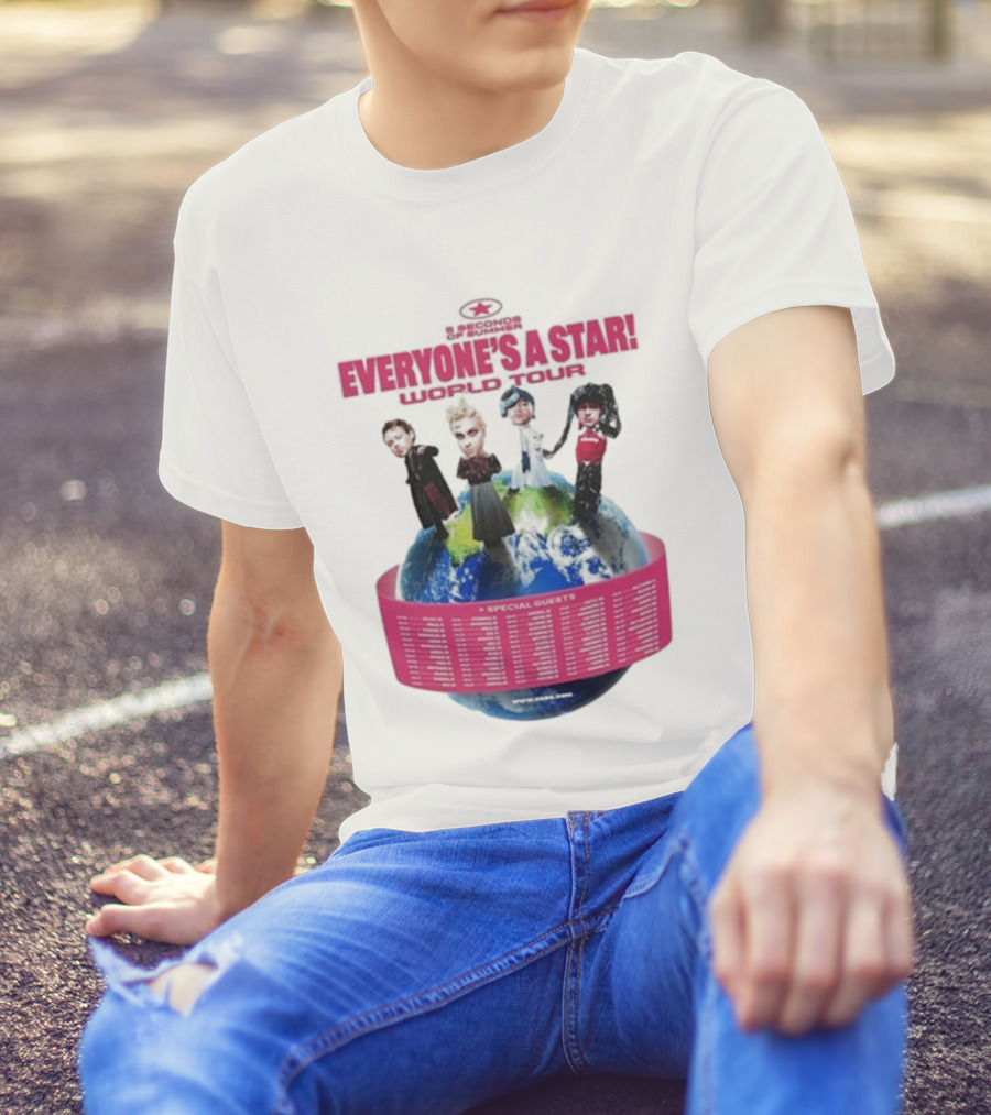 5 Seconds Of Summer Everyone's A Star Tour 2026 With Special Guests T-Shirt