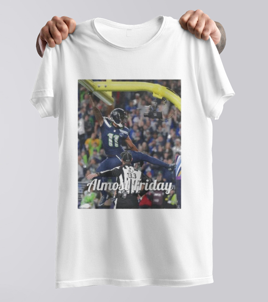 Almost Friday Jaxon Smith-Njigba Touchdown Celebration Seahawks Football T-Shirt