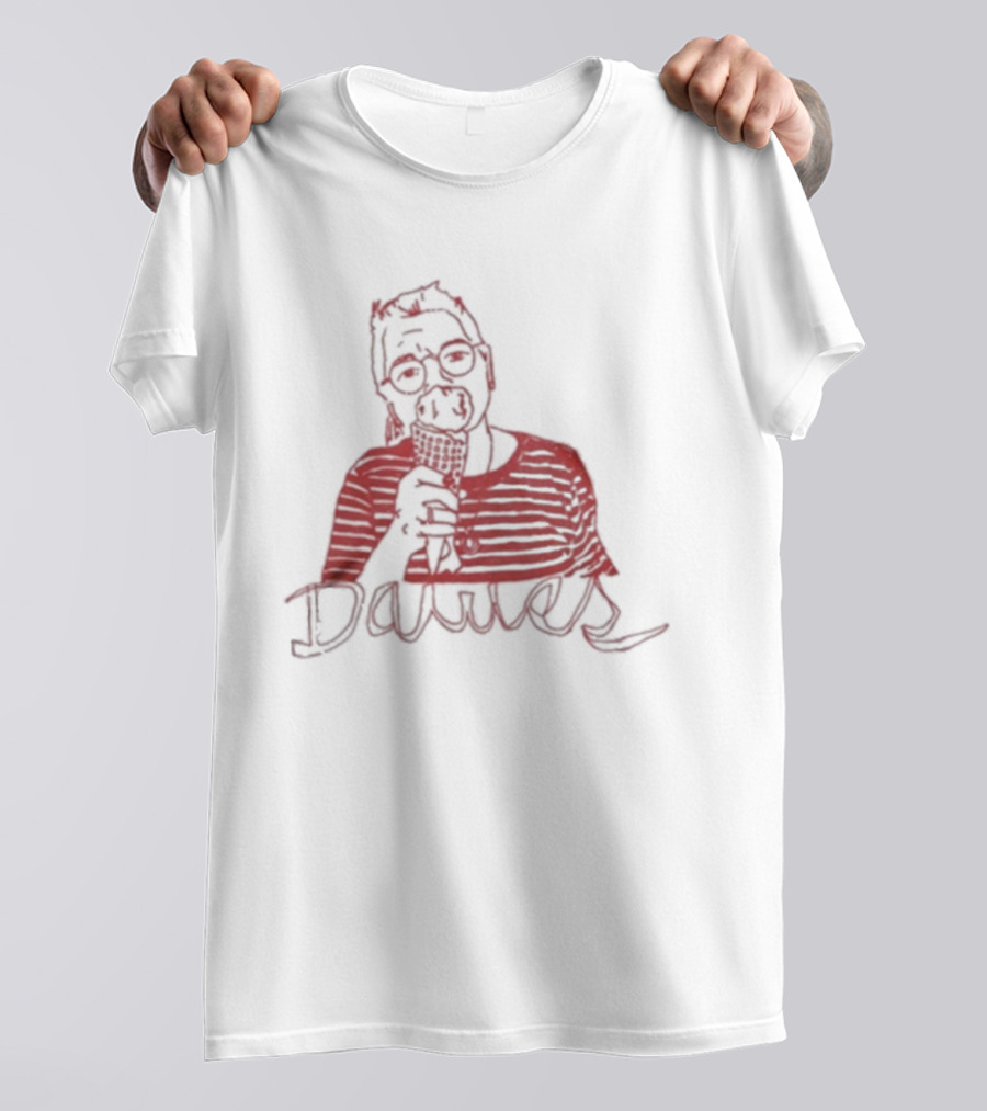 Dawes Lili Eating Ice Cream Drawing T-Shirt
