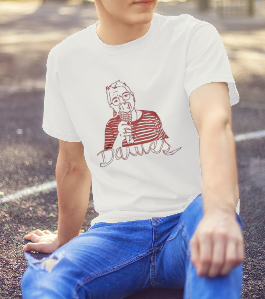 Dawes Lili Eating Ice Cream Drawing T-Shirt