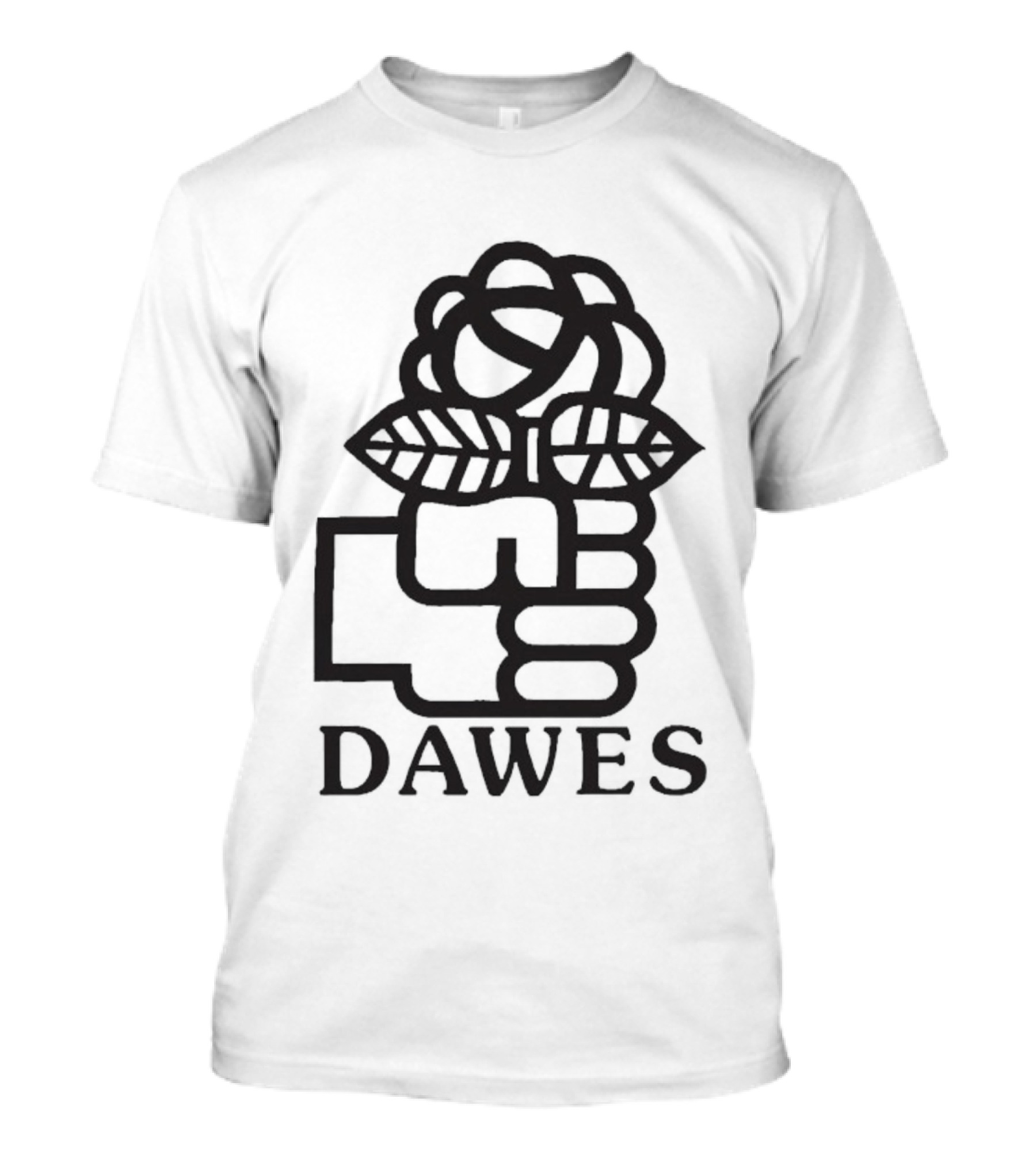 Dawes Rose Fist Symbol Icon T-Shirt
