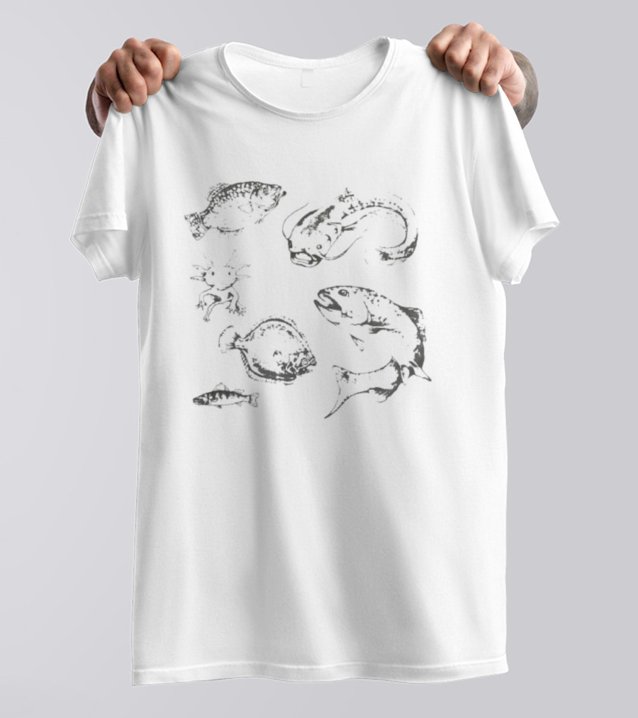 Fresh Water Earthlings Fish Illustrations T-Shirt