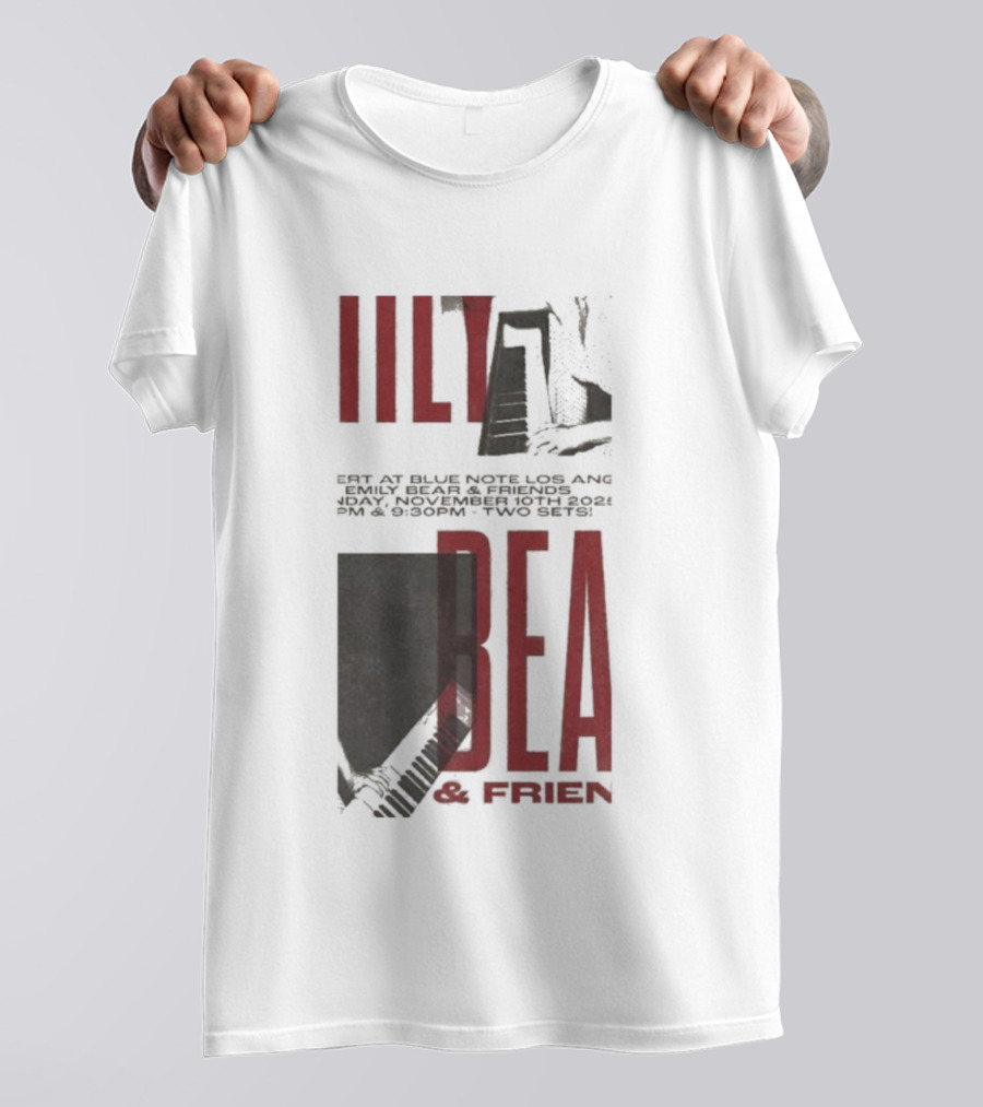 Emily Bear And Friends Live Performance November 10 2025 Blue Note Los Angeles T-Shirt